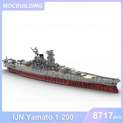 IJN Yamato 1:200 Scale Model MOC Building Blocks DIY Assemble Bricks Universe Educational Creative Collection Toys Gifts 8717PCS