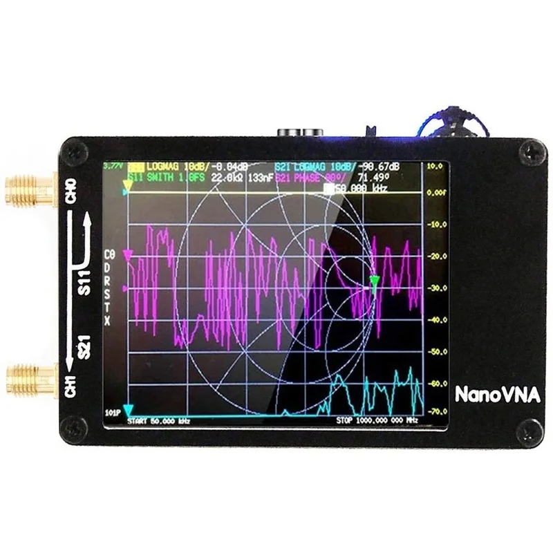 DT16 for Vector Network Analyzer for NanoVNA-H 50KHz-1.5GHz Antenna Measuring Tool S Parameters SWR Phase Delay Handheld