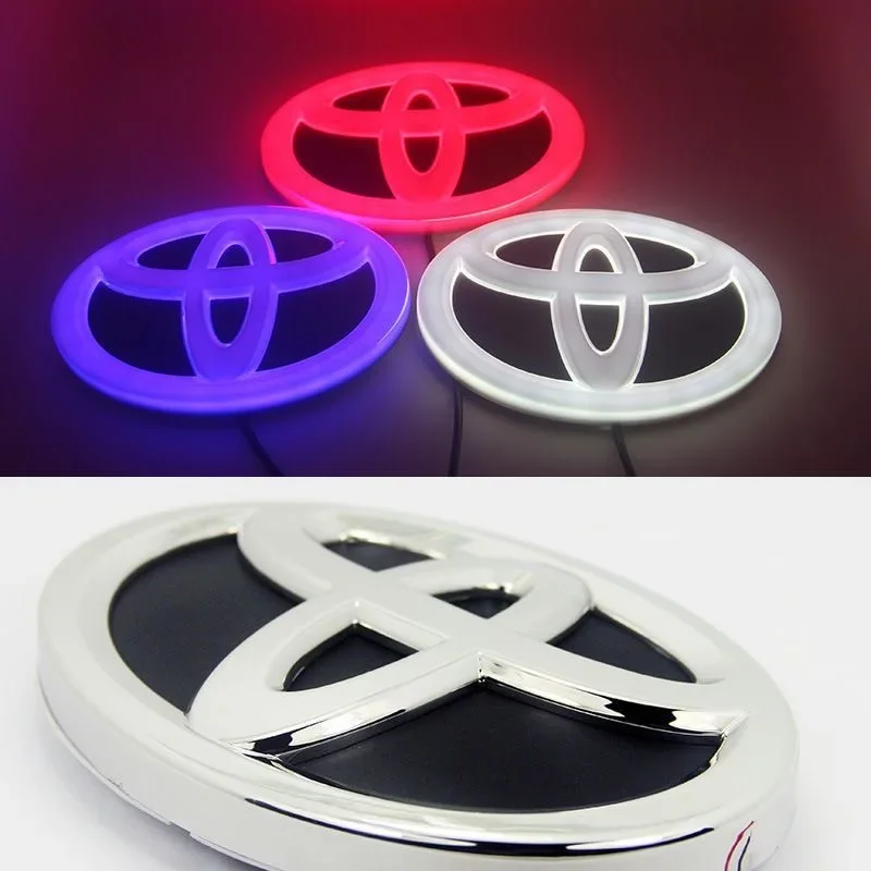 

1PC 4D 16cm Car Front Grille Trunk Logo LED Light Retrofit for Toyota Land Cruiser Prado RAV4 Highlander Camry Accessories