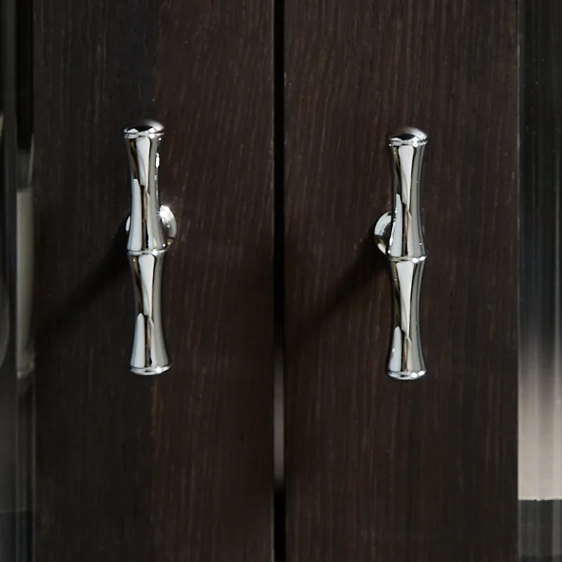 BCD-الفرنسية الإبداعية الخيزران خزانة مقابض الأبواب الحديثة بسيطة فاخرة كريم خزانة تسحب درج أثاث نحاسي الأجهزة مقبض