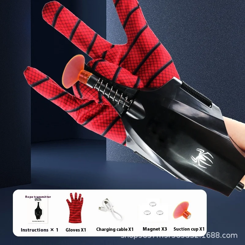 New Spider-Man Web Shooters Wrist Launcher Shooters Hot Peter Parker Cosplay Props Shooting Device Toy Set Boy Favorite Toy Gift