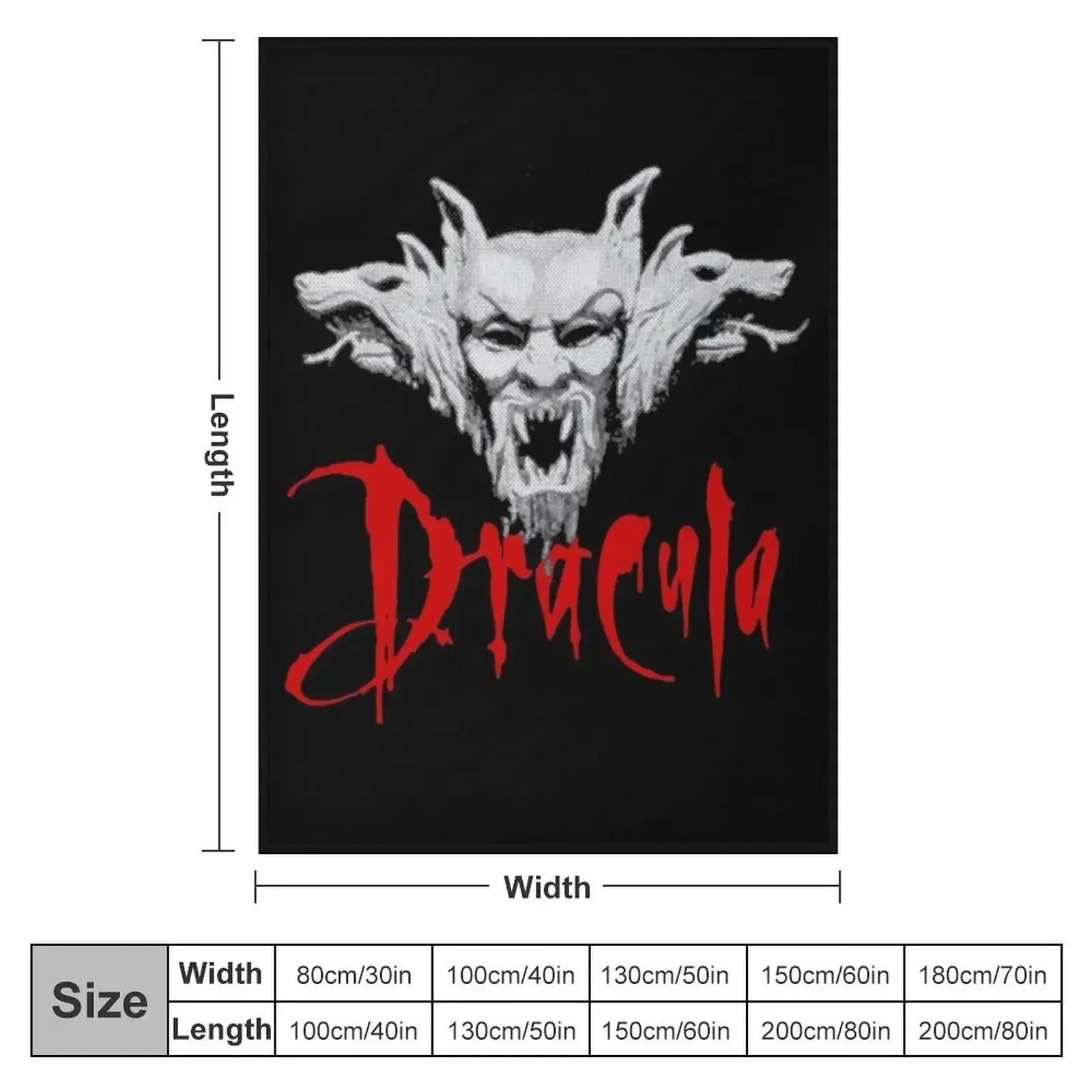 Dracula Bram Stoker Throw Blanket couch cozy soft plush fuzzy picnic outdoor blanket