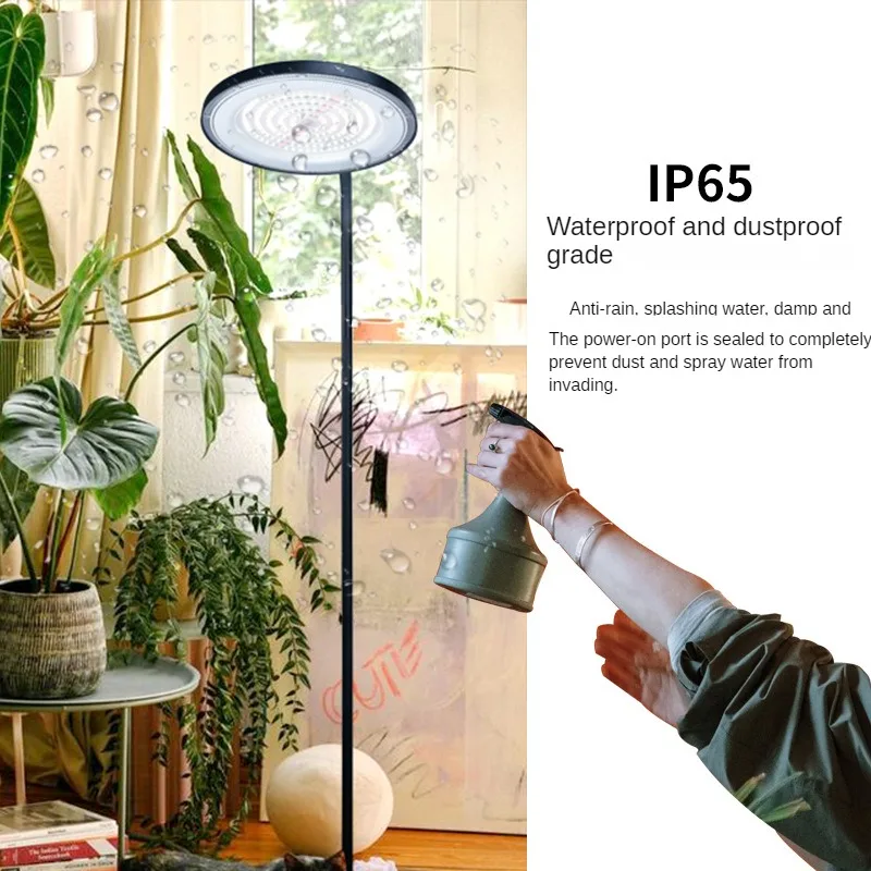 100W Growing Lamp,Floor Plant Light for Indoor Plants,10 Dimmable Brightness,Automatic On/Off Timer,Ideal for Tall Small Plants