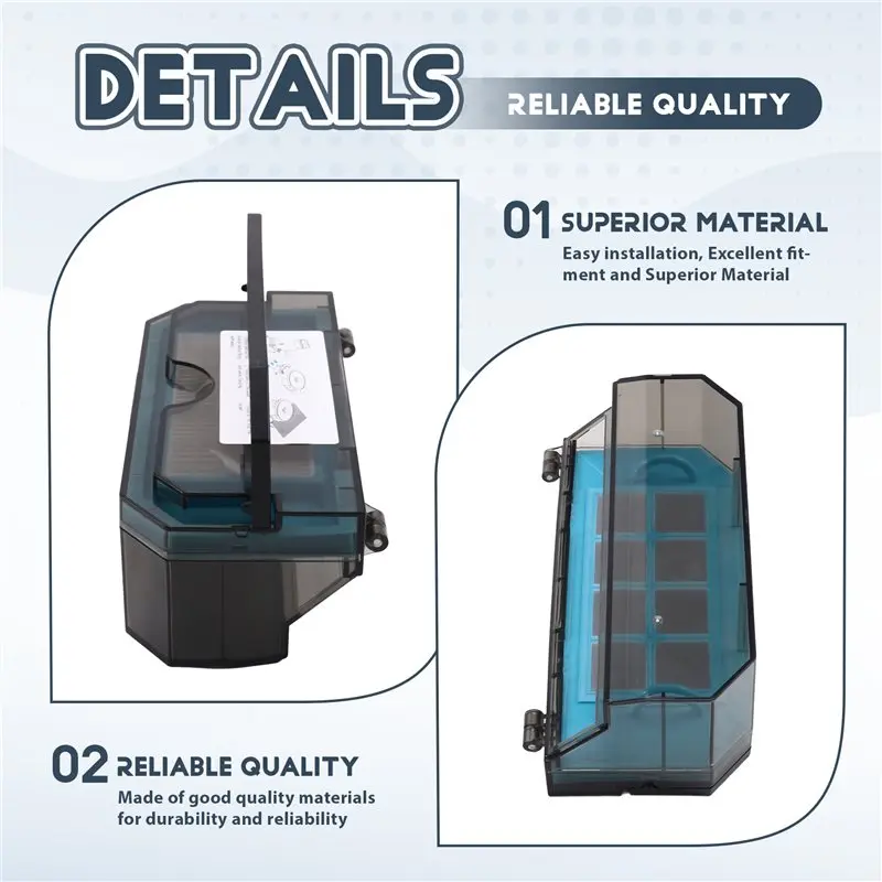 A60P Replacement Dust Box For Eufy L35/For RVRILLO J300/AIRROBO T9 Vacuum Cleaner Trash Box Part