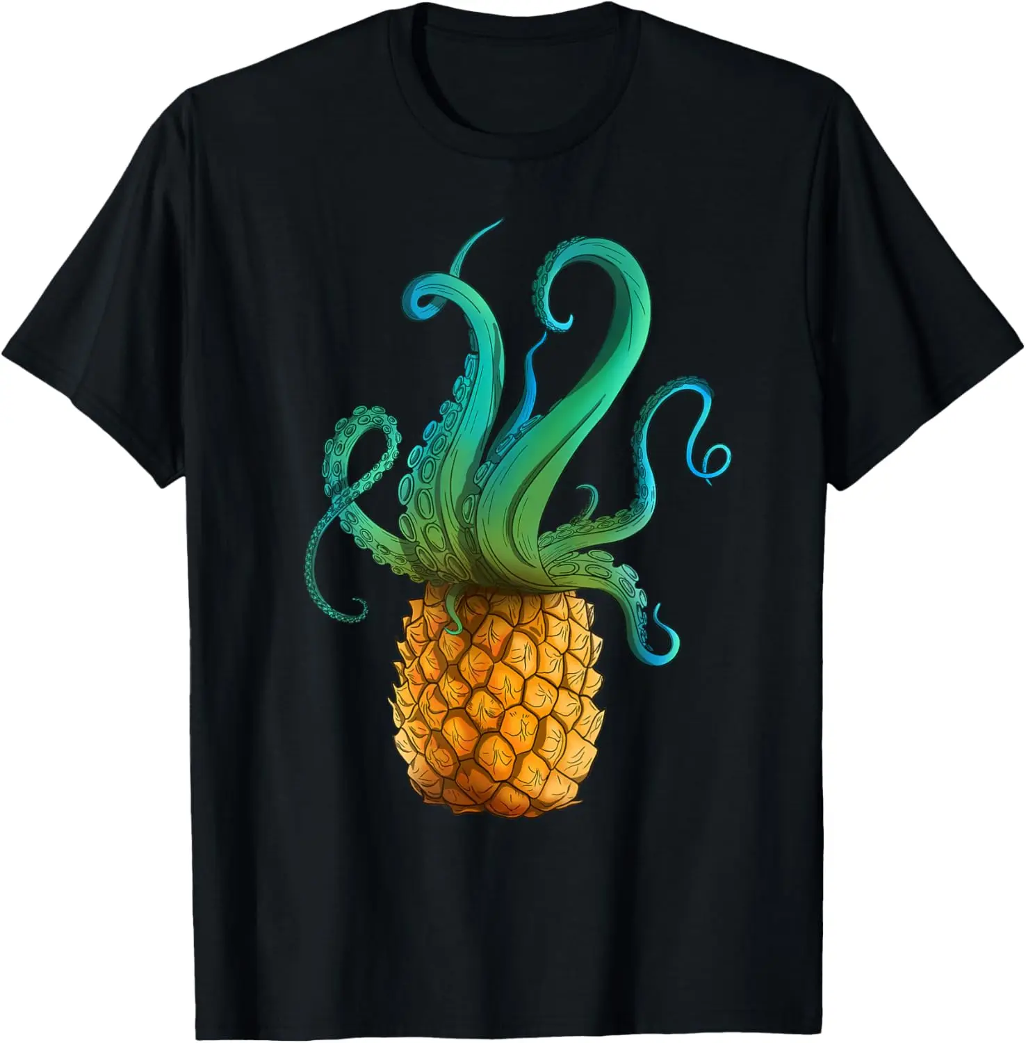 

Funny Summer Pineapple Octopus T-Shirt