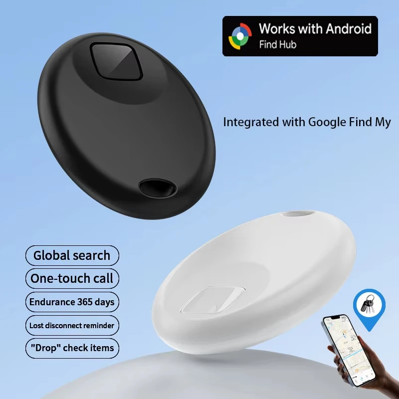 Global Locator Anti Lost Works With Google Find Hub App Device For Dogs Cats Keys Wallet Luggage Backpack Item Finder