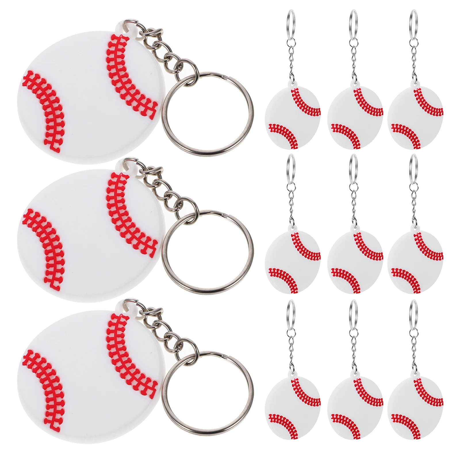 

20 Pcs PVC Sports Volleyball Keychains Key Ring Gifts For Teen Girls Party Favors Backpacks Pendant Bulk Accessories
