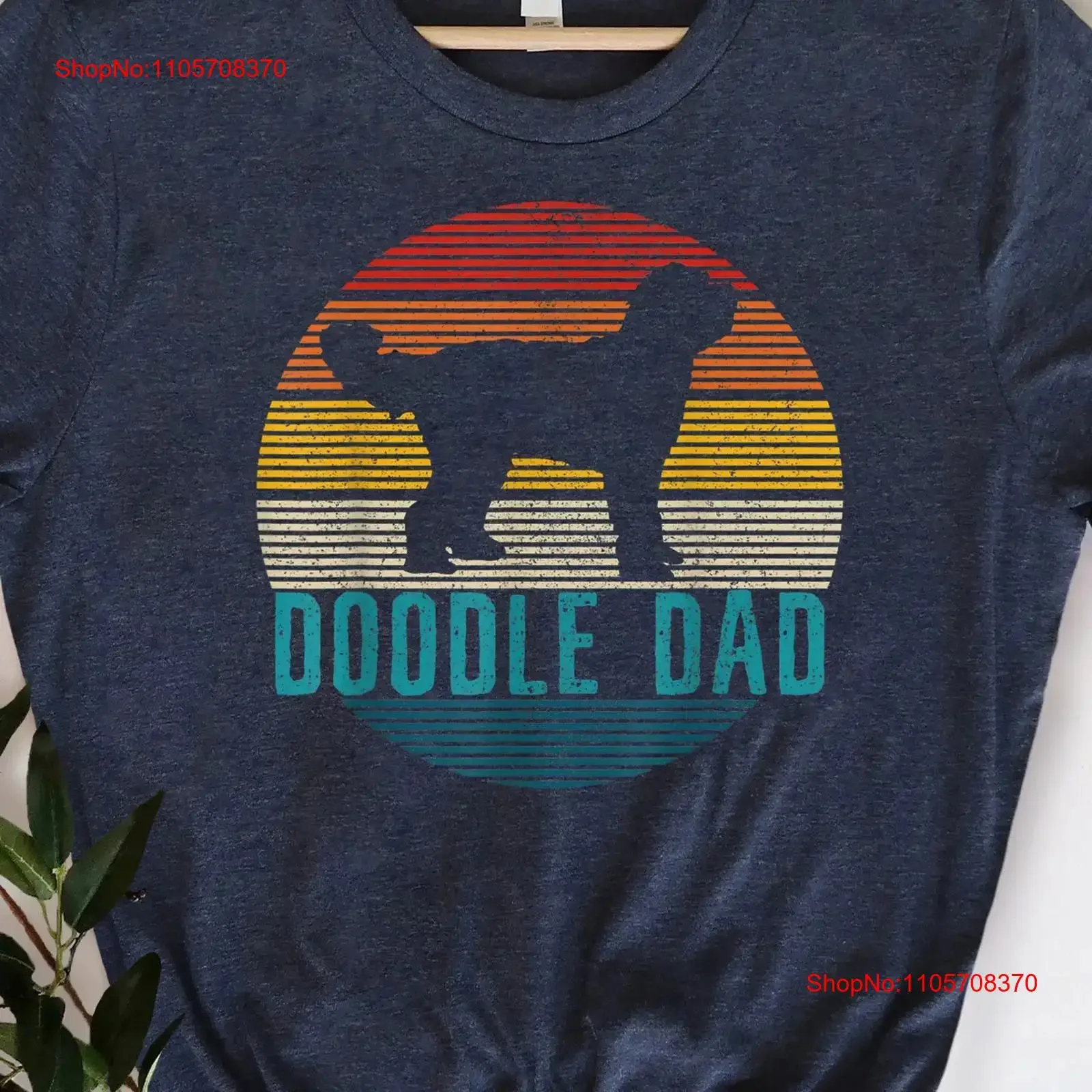 Best Doodle Dad Ever T Shirt Father's Day Golden Goldendoodle s Labradoodle vintage Washed streetwear Slightly Unisex