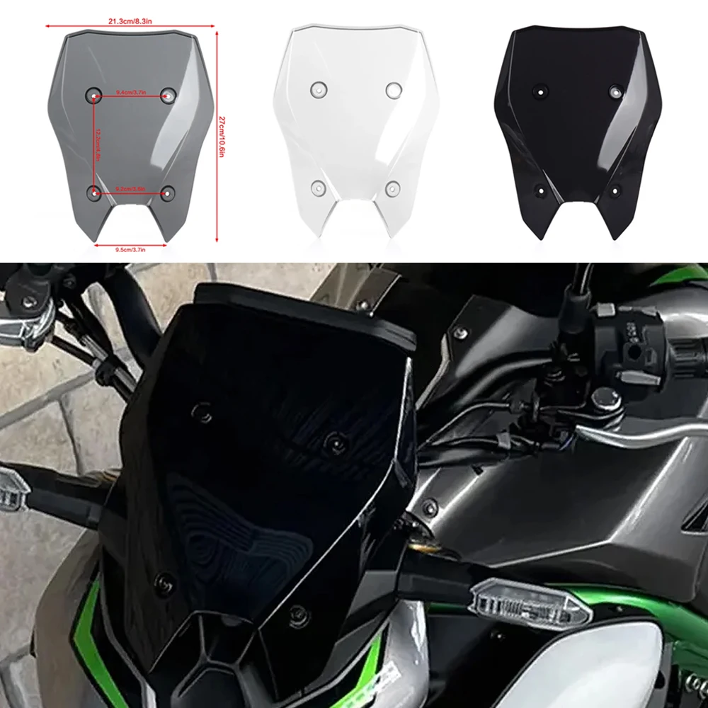 

Z900 Motorcycle Acrylic Windshield WindScreen Smoke Black Transparent Screen Accessories For Kawasaki Z900 SE Z 900 2025