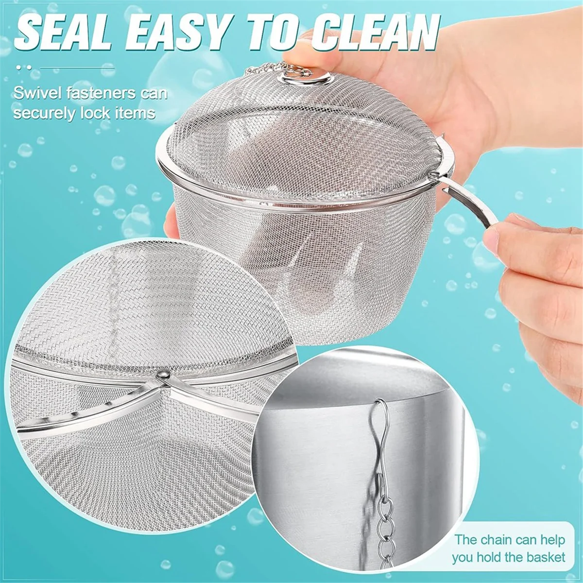 3 Pieces Ultrasonic Cleaner Baskets Ultrasonic Cleaning Solution Ultrasonic Parts Cleaner Jewelry Steam Cleaner Basket GSY