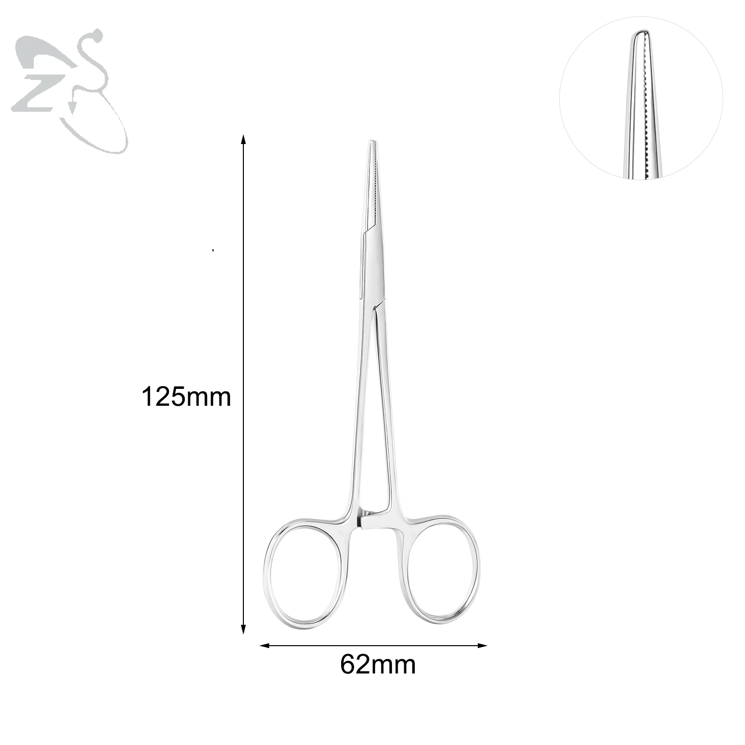 ZS 1PC Edelstahl Piercing Klemme Schlitz Locking Forcep Öffnung Piercing Zange Werkzeug für Ohr Lippe Bauch Nabel Zunge piercing