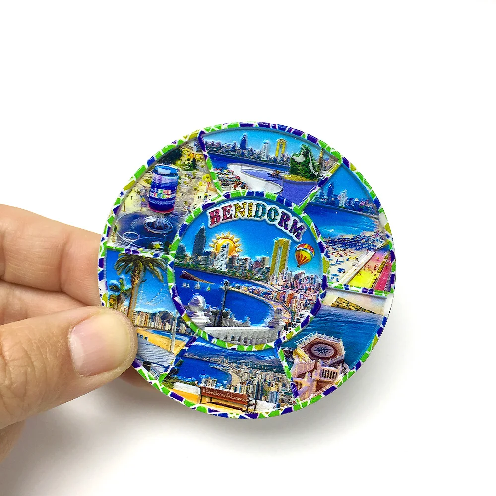 

3D Resin Benidorm Fridge Magnets - Cute & Decorative Refrigerator Magnets for Home & Room Decor (Strong Magnets)