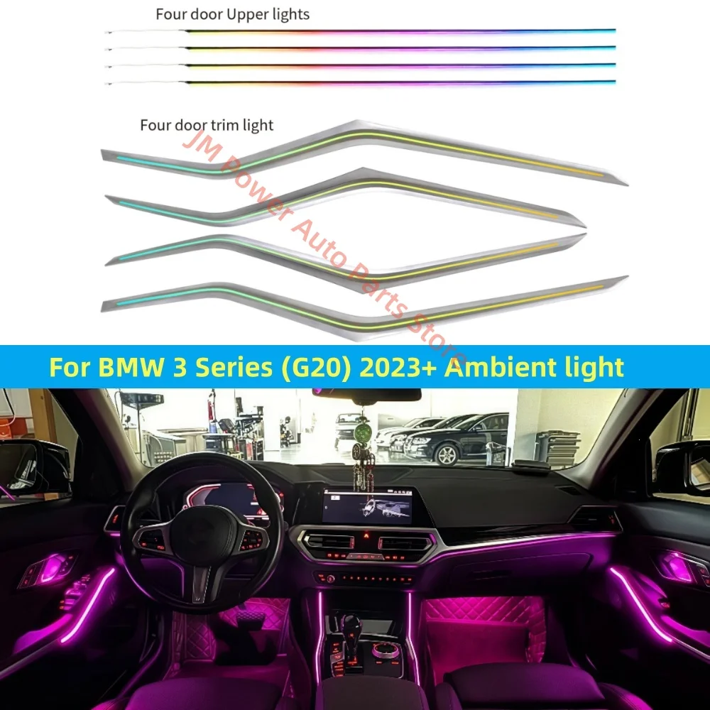 Atmosphere Lamp For BMW 3 series 2023+ G20 G28 Ambient Light Car interior lighting upgrade Car accessories Central control light