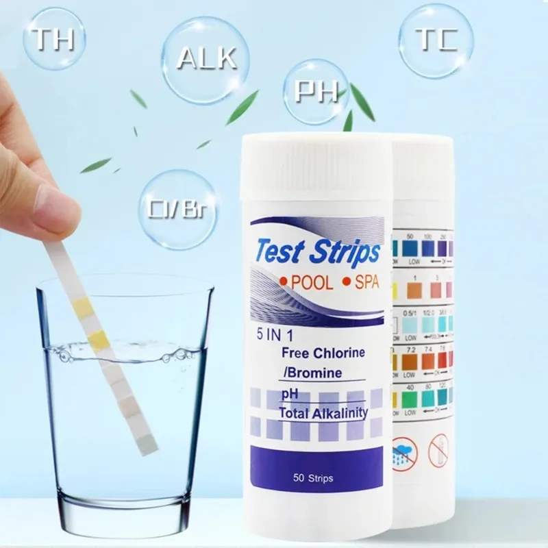 

50pcs Water Test PH Strips Multipurpose Water Tester Paper High Precision Easy Detection Aquarium Pool Accessories water tester