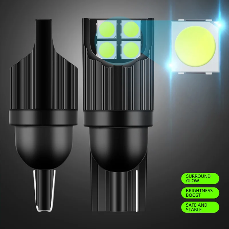 2pcs T10 LED W5W LED Bulbs 194 168 Canbus Super Bright LED Width Light 12V 6000K LED Auto Wedge Parking Bulbs White Red Yellow