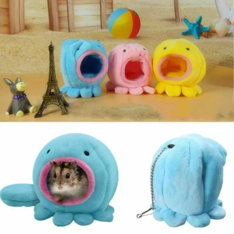Nette Kleine Tier Käfige Octopus Form Ratte Hamster Vogel Eichhörnchen Warme Weiche Bett Haustier Spielzeug Haushalt Geeignet Haustier Live Zimmer Liefert