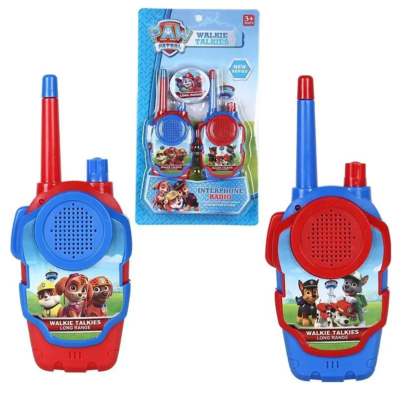 Paw Patrol Cartoon Children's Walkie-talkie Parent-child Interactive Toy To Microphone Wireless Hand-held Walkie-Talki Toy Gift