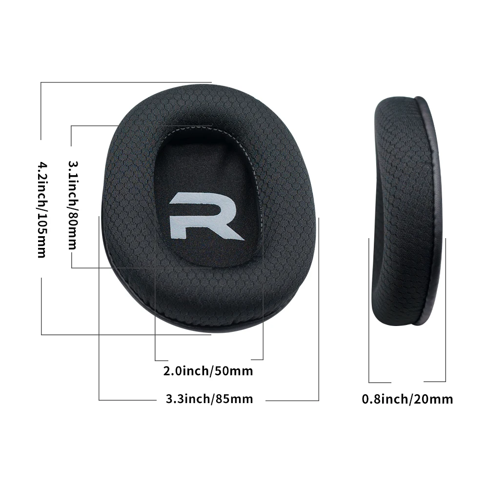 Cuffie sostituzioni riparazione cuscino auricolare spugna compatibile con ATH-SR9 cuffie da gioco