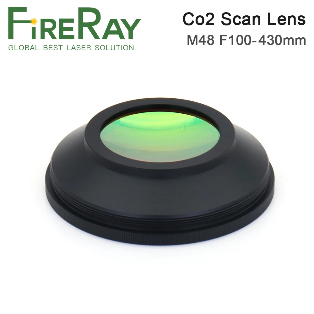 FireRay CO2 F-theta Scan Lens Field Lens 10.6um 10600nm 70x70~300x300mm F100-430mm for YAG Optical CO2 Laser Marking Machine