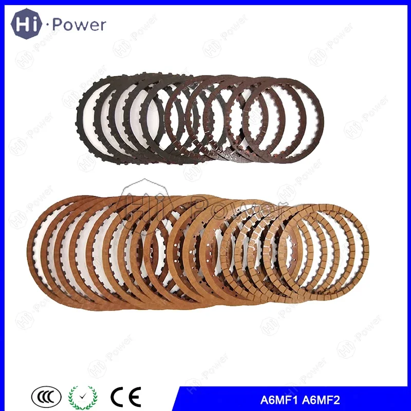 A6MF1 A6MF2 6F24 Auto Transmission Clutch Friction Plates For Hyundai 4WD JEEP Compass 2010-ON Gearbox Clutch Plate Disc Kit