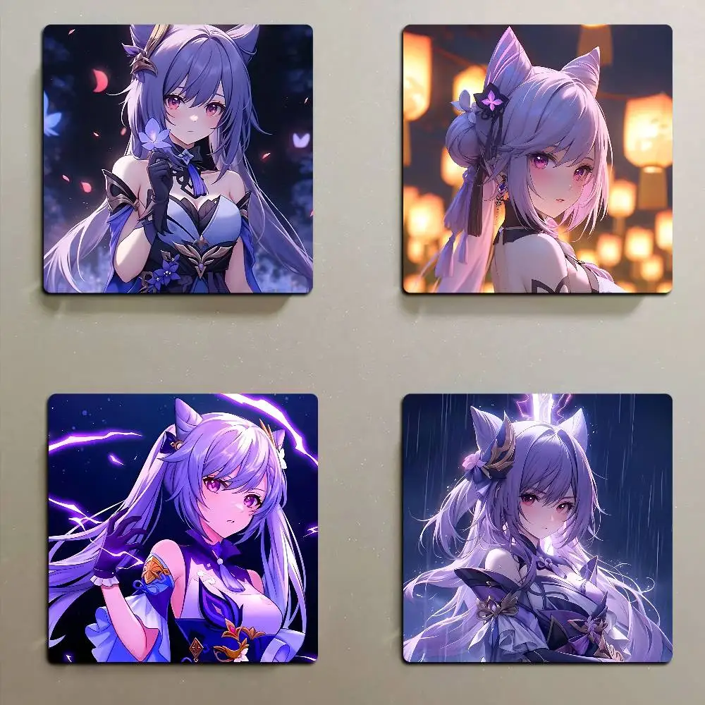 K-KeqingS أنيمي مغناطيس الثلاجة صور شخصية مغناطيس الثلاجة للمطبخ السبورة ديكور المنزل مكتب هدية #1