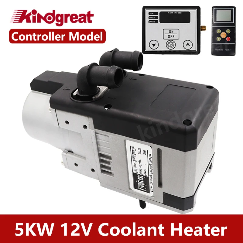 5kw 12v Motorhome Rv Car Coolant Parking Heater Diesel Gasoline Water Heater With Remote Function LCD Controller Similar Webasto