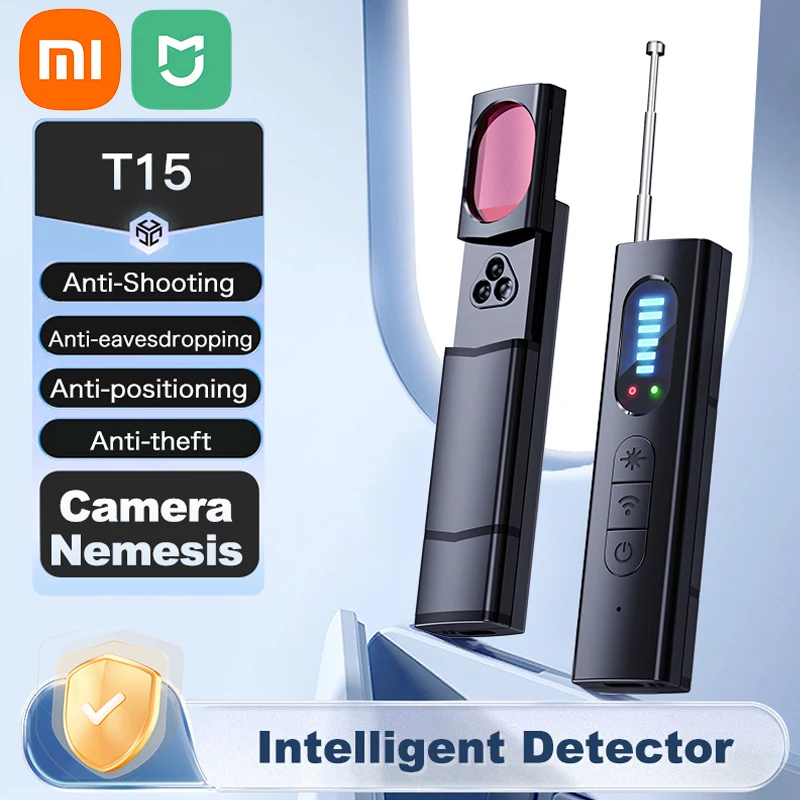 

Xiaomi T15 GPS Tracker Detector Wireless Signal Infrared Scanner Anti-location Devices RF Signal Scanner Security Protection