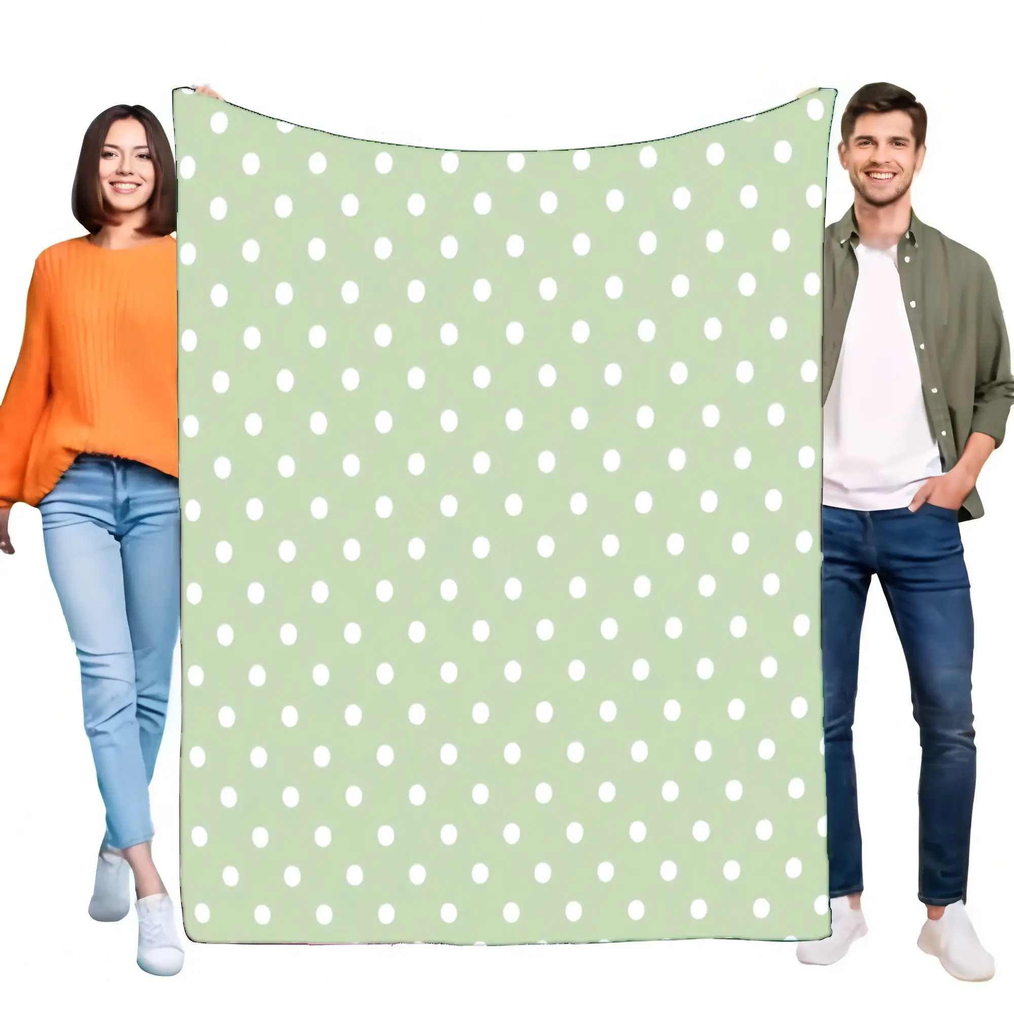 Large Green Polka D… - image