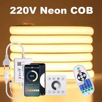 פס לד ניאון COB גמיש עם שליטה חכמה מרחוק