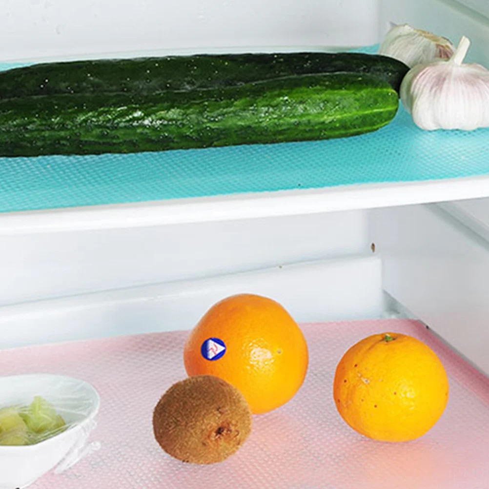 

12Pcs Refrigerator Mats Multipurpose Household Pads Moisture Absorption Heat Insulation Cuttable Nonslip Dust