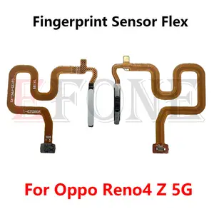 Bilashmart Oppo Reno4 Z 5G CPH2065 Touch ON Off Power Button FingerPrint Sensor Reader Flex Cable Ribbon Part