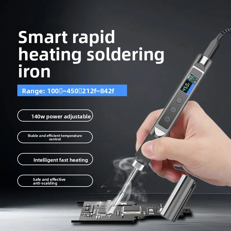 Portable Smart Electric Soldering Iron, High Precision Constant Temperature USB Soldering Station for Home Repair