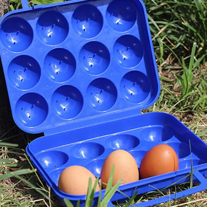 E06B Egg Storage Box Portable Plastic Agg ที่ยึดภาชนะบรรจุสำหรับการเดินทางกลางแจ้งแคมป์ปิกนิกไข่สำหรับเคส
