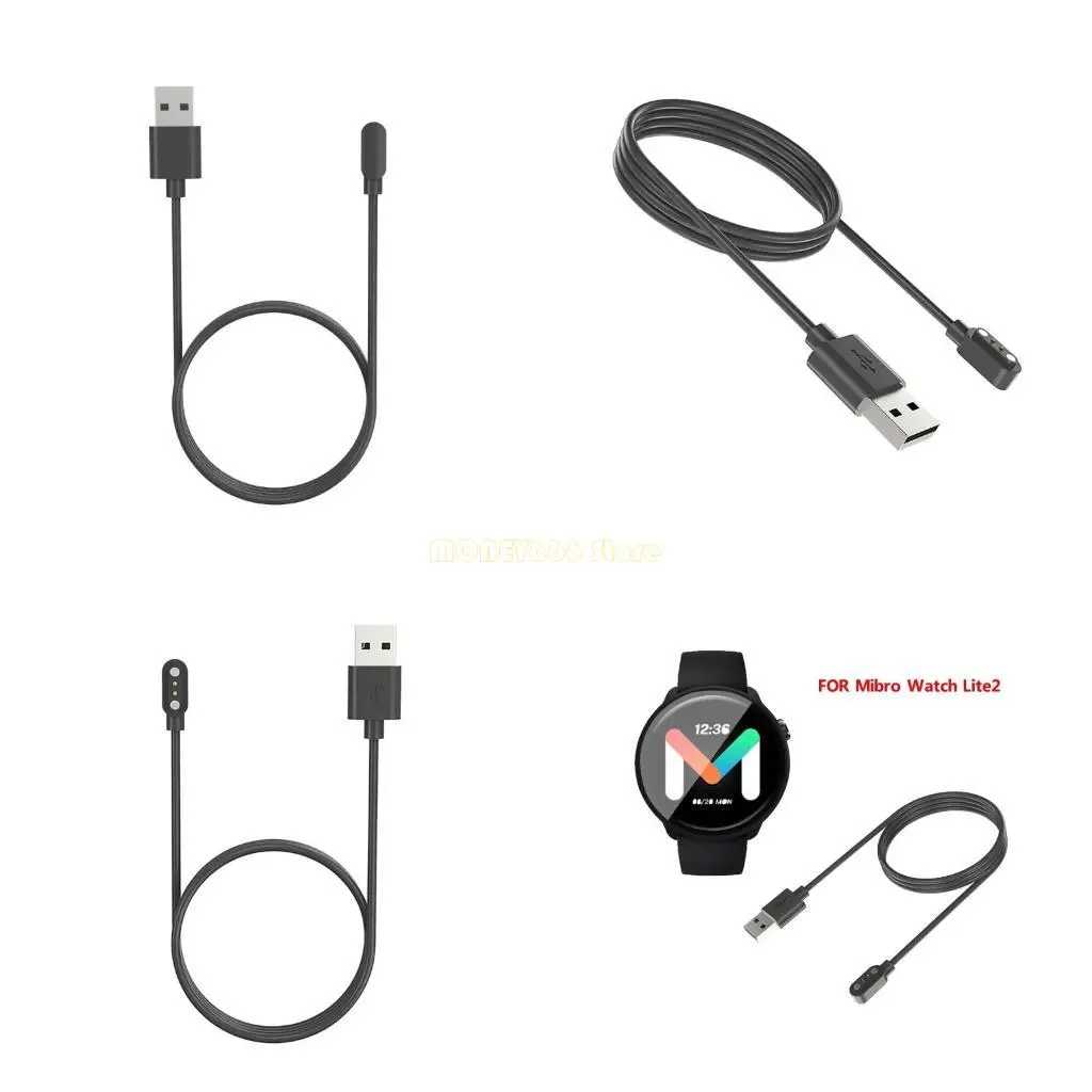 F62C Compatible para Watch Lite 2 Adaptador alimentación cable cargador magnético Soporte cable carga rápida