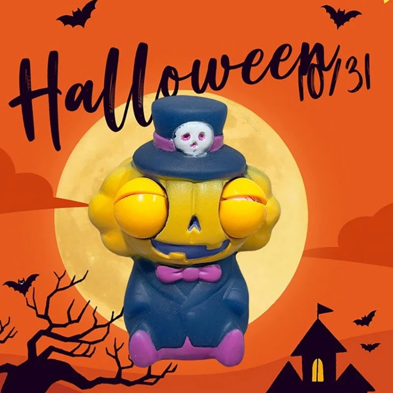 Novidade olhos popping brincadeira tema halloween brinquedo apertar novidade mordaça brinquedo descompressão