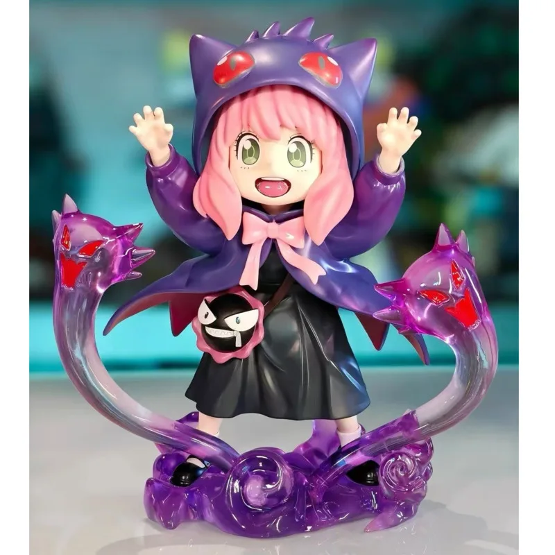 Anime Spy X Family Anya Figure Cute Anya Cos Gengars PVC Action Figure Collection Model Doll Toy For Kid Halloween Birthday Gift