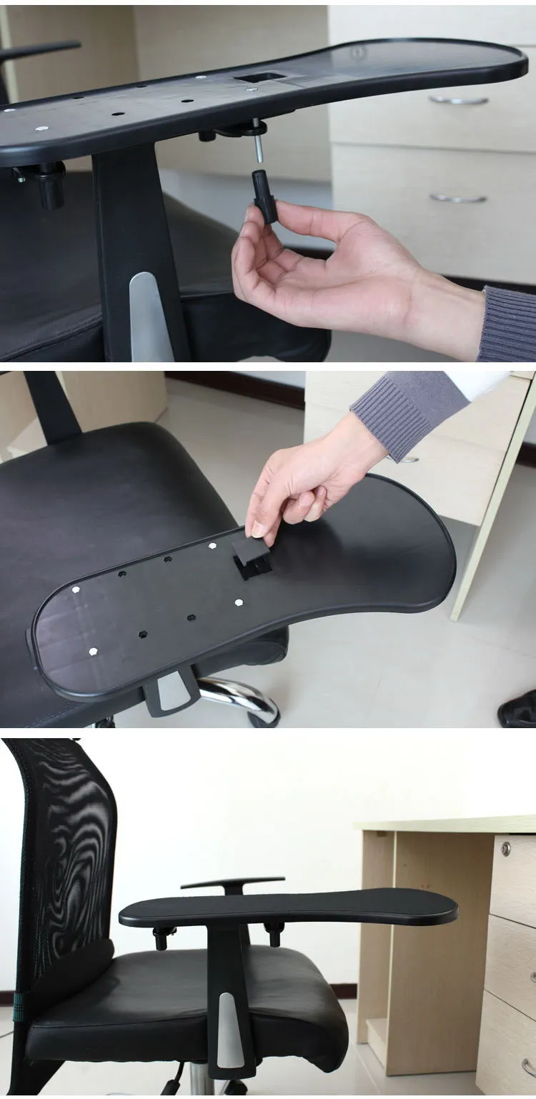 Black Ergonomic Healthy Computer Armrest Mouse Pad Chair Desk Support Hand Arm