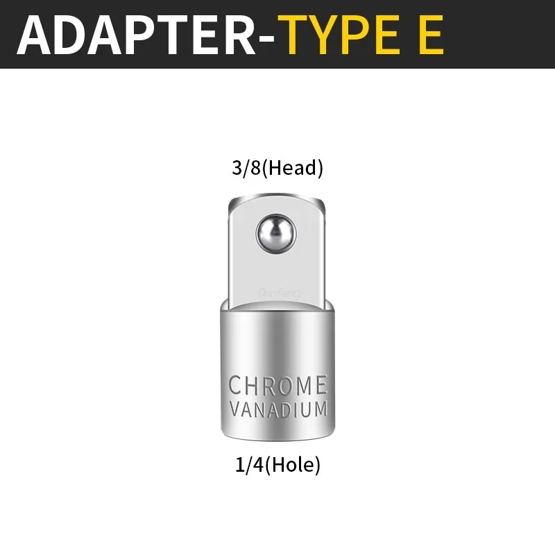 Onnfang Sockel Adapter Antriebs kopf Ratschen schlüssel 1/2 3/8 1/4 CR-V Chrom Vanadium Stahl für Auto Fahrrad Garage Home Reparatur werkzeuge – Detail 10