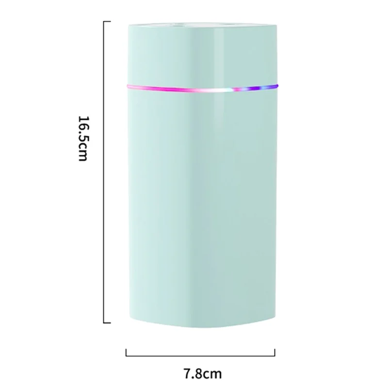 Стабильный красочный ночник, небольшой увлажнитель воздуха с двойным распылением, распылитель воздуха, USB бесшумный домашний увлажнитель воздуха, автомобильный очищающий спрей, белый