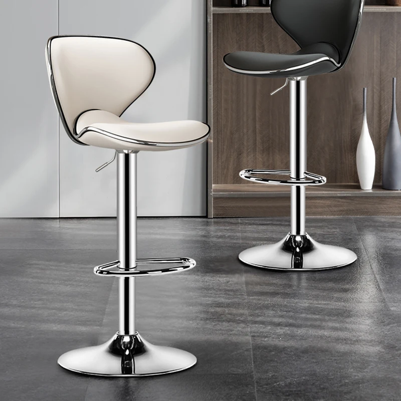 

*//*Hairdressing Professional Barber Barstools Ergonomic Aesthetic Long Aluminum Barstools Computer Minimalist Chaise Bar Furnit