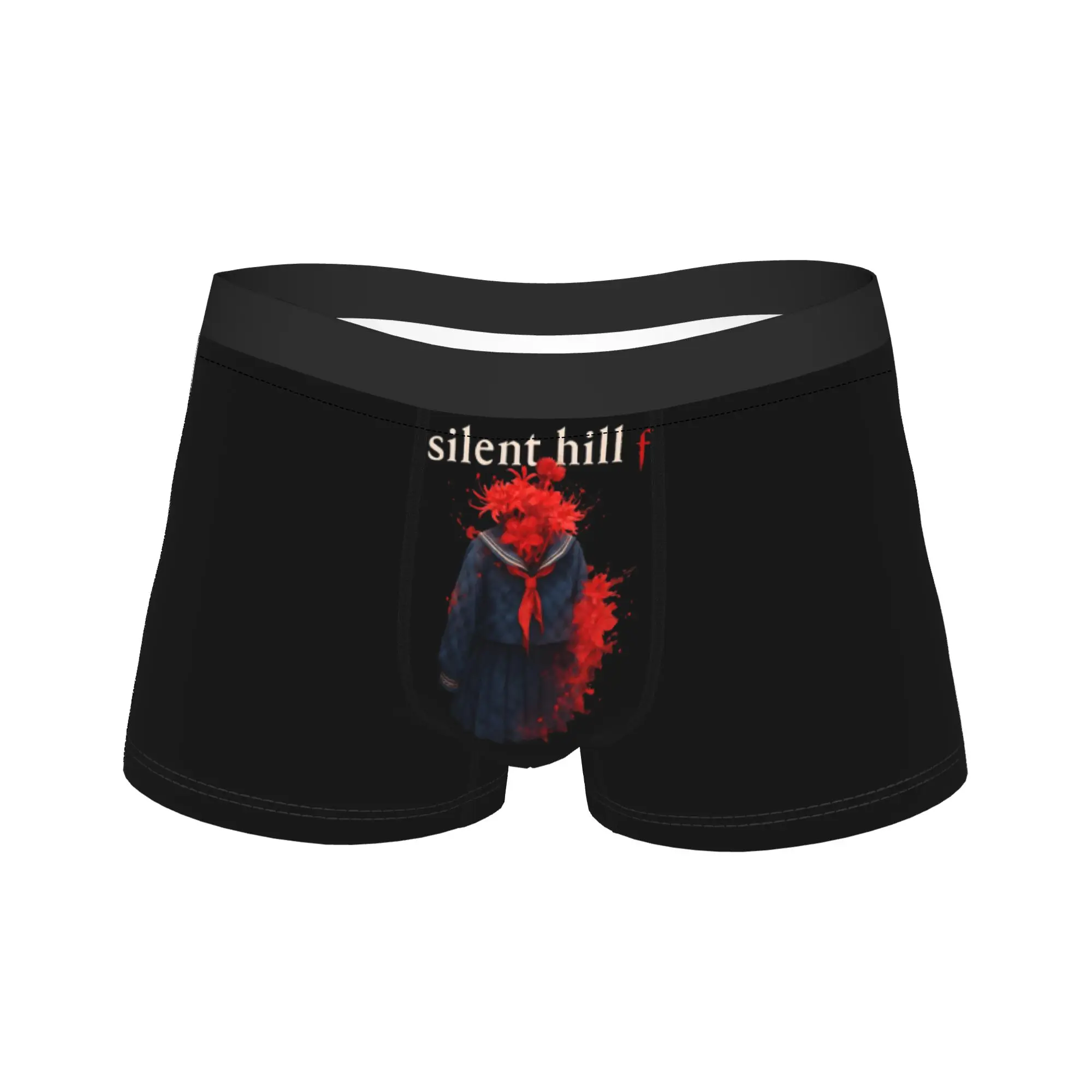 

Men Silent Hill F Blooming Death Underwear Shimizu Hinako Novelty Boxer Briefs Shorts Panties Homme Soft Underpants Plus Size