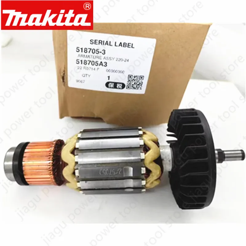 MAKITA AC220-240V Armature Rotor Anchor 518705-3 for 9067 9067S 9069 9069S 9069X 9067F 9069F