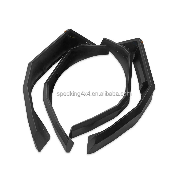 Flying Wing Black Powder-Coated Aluminum Fender Flare For  Wrangler JL 2018+ Fender Flare