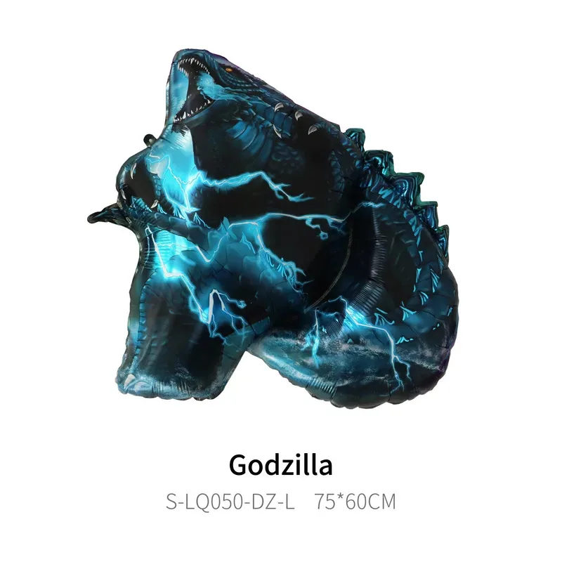 Monster Godzilaed Vs King Konged عيد ميلاد سعيد الديكور لوازم الحفلات بالونات راية خلفية كعكة توبر كأس لوحة منديل #5
