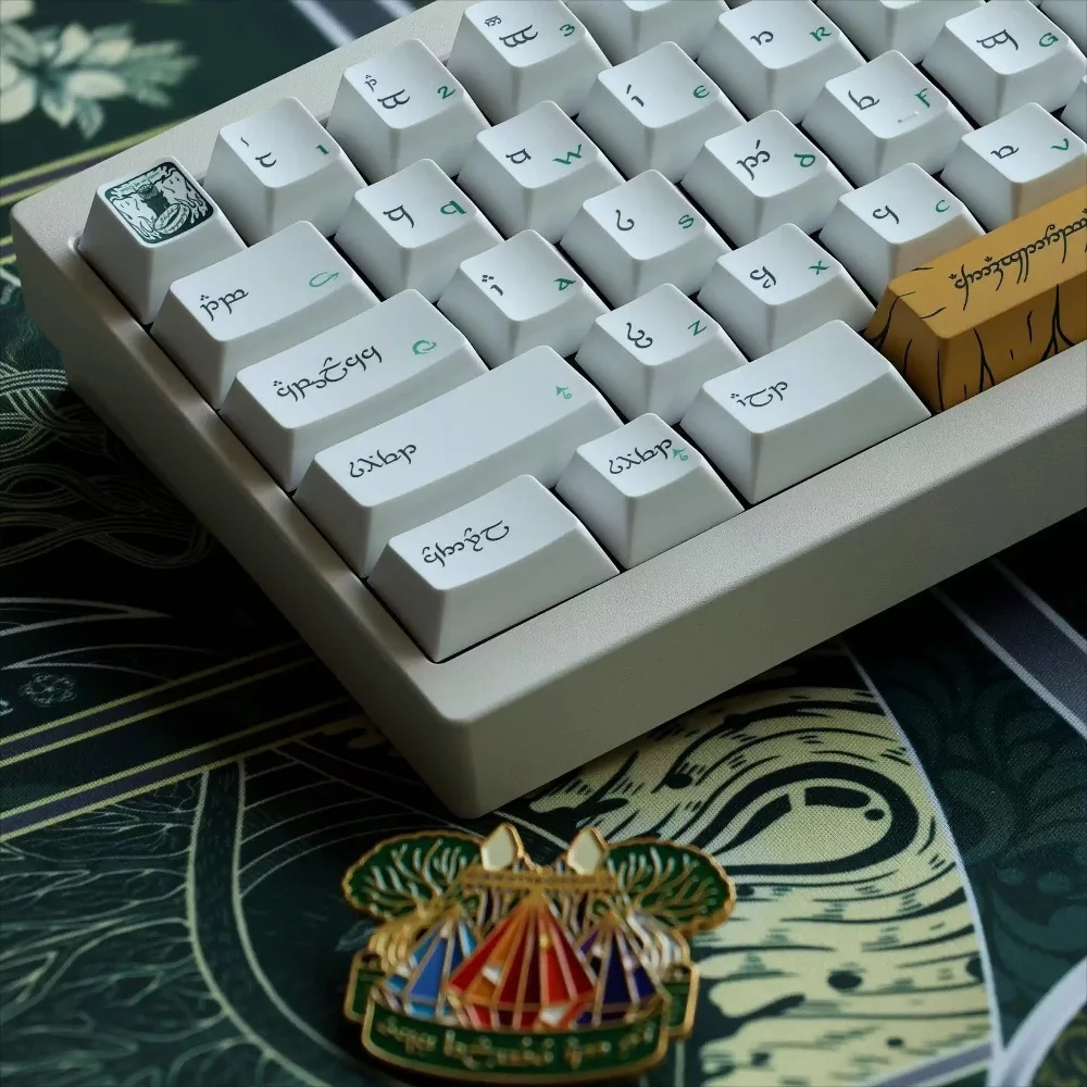 O1NEM Silmaril Theme Keycaps Set 288keys PBT Custom Keyboard Cap Cherry Profile KeyCap for Mechanical Keyboard Accessories Gifts