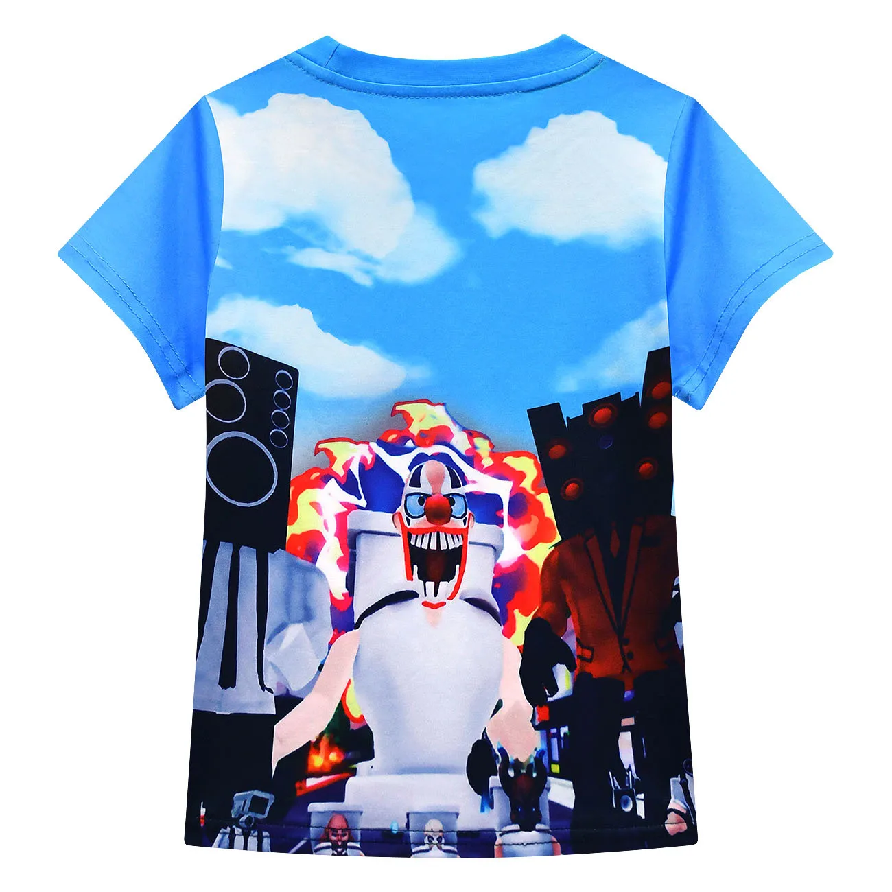 Game Skibidi Toilet Tshirt Kids Short-sleeved 3D Colorful Print Speakerman T-shirt Baby Boys Summer Streetwear Girls Casual Tops