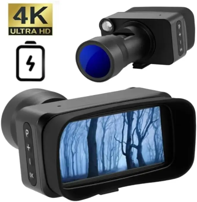 Full-Color Low-Light Digital Crosshairs High-Definition Aiming Night Vision Binoculars 5x Magnification 3-inch Screen 300m