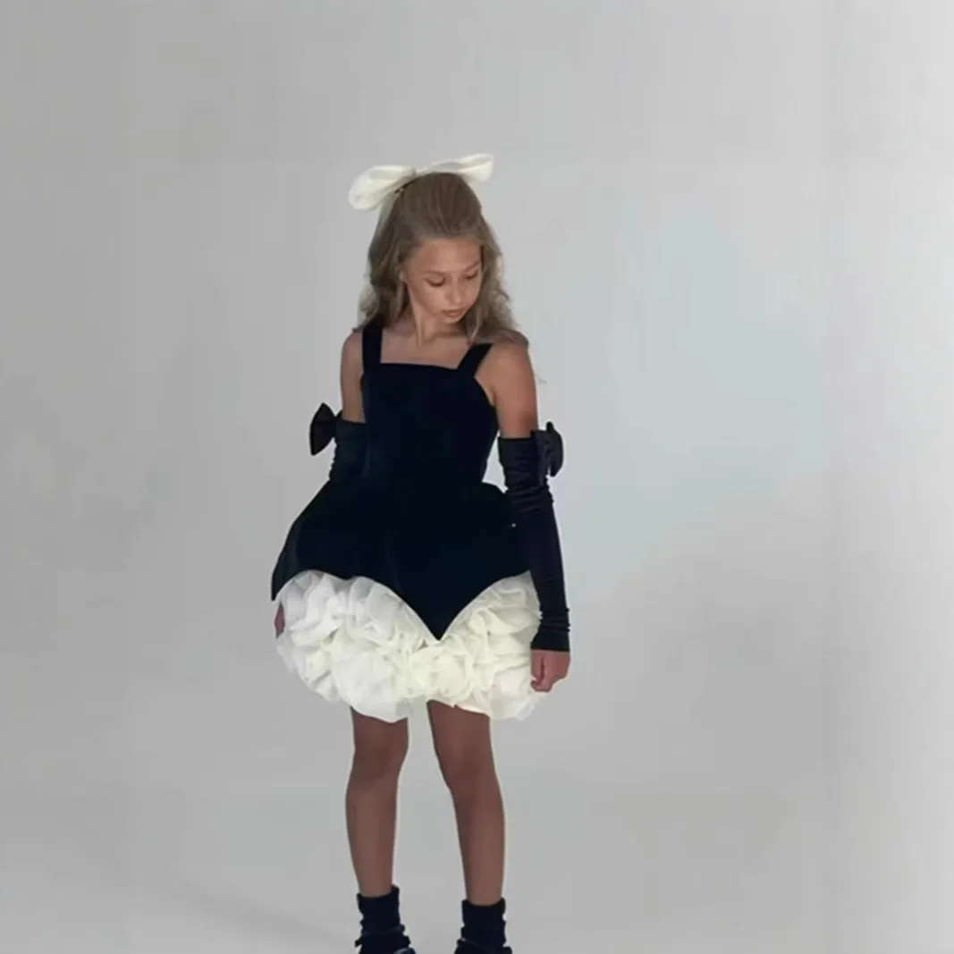 

Пышное золотистое атласное платье с цветочным узором для девочек, блестящее платье длиной до колена для свадебной вечеринки, с бантом, нарядное балетное платье-пачка на день рождения для малышей