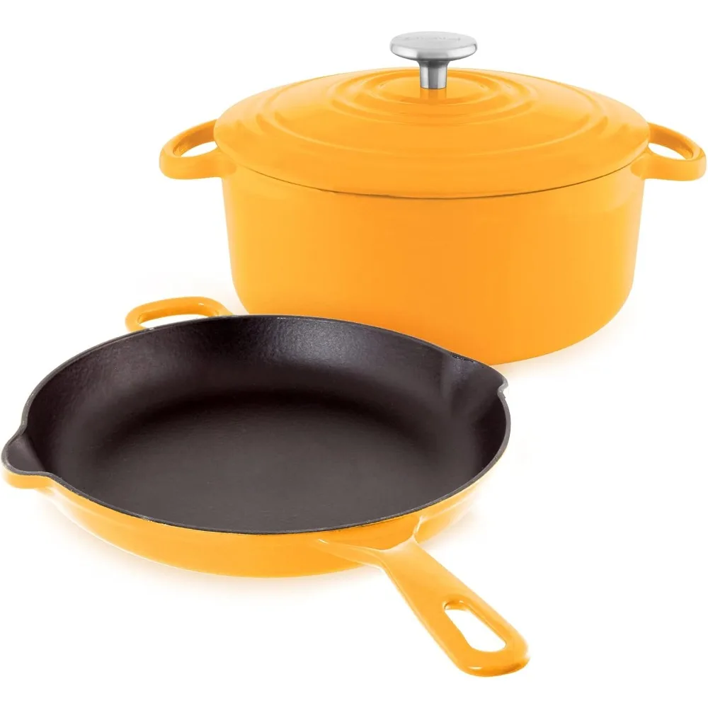 

Marigold 3-Piece Enameled Cast Iron Cookware Set by Chantal