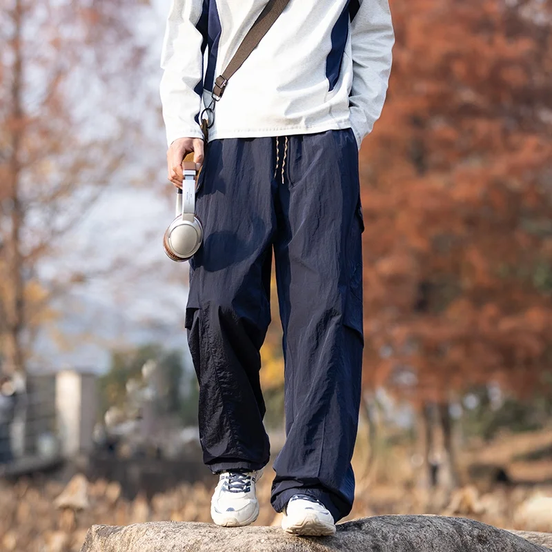 

Мужские брюки-карго в американском уличном стиле для активного отдыха, модные повседневные спортивные длинные брюки от трендового бренда